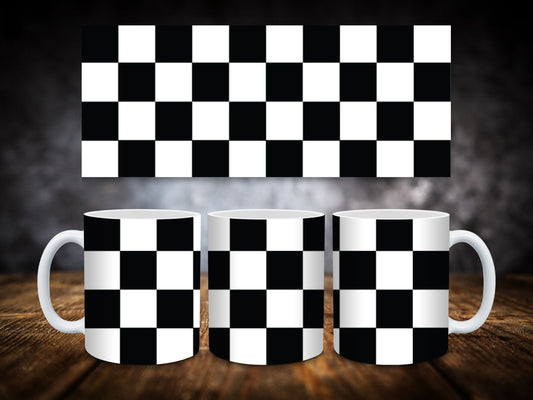 Coffee Mug-Checkered