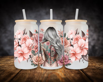 Glass Can-Girl-Back Tattoos