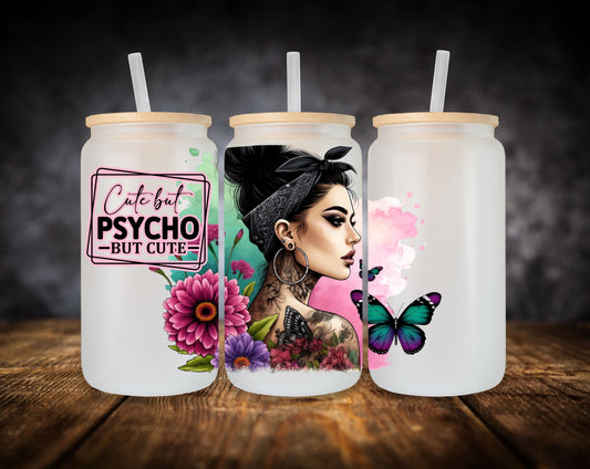 Glass Can- Girl-Tattoos and Bandana