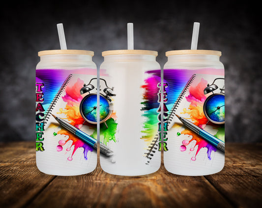 Glass Can-Teacher-Colorful
