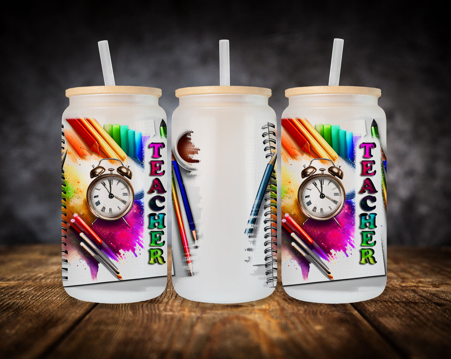 Glass Can-Teacher-Colorful
