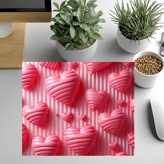 Mouse Pad- Heart Patterns