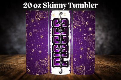 20oz Tumbler- Zodiac-Purple