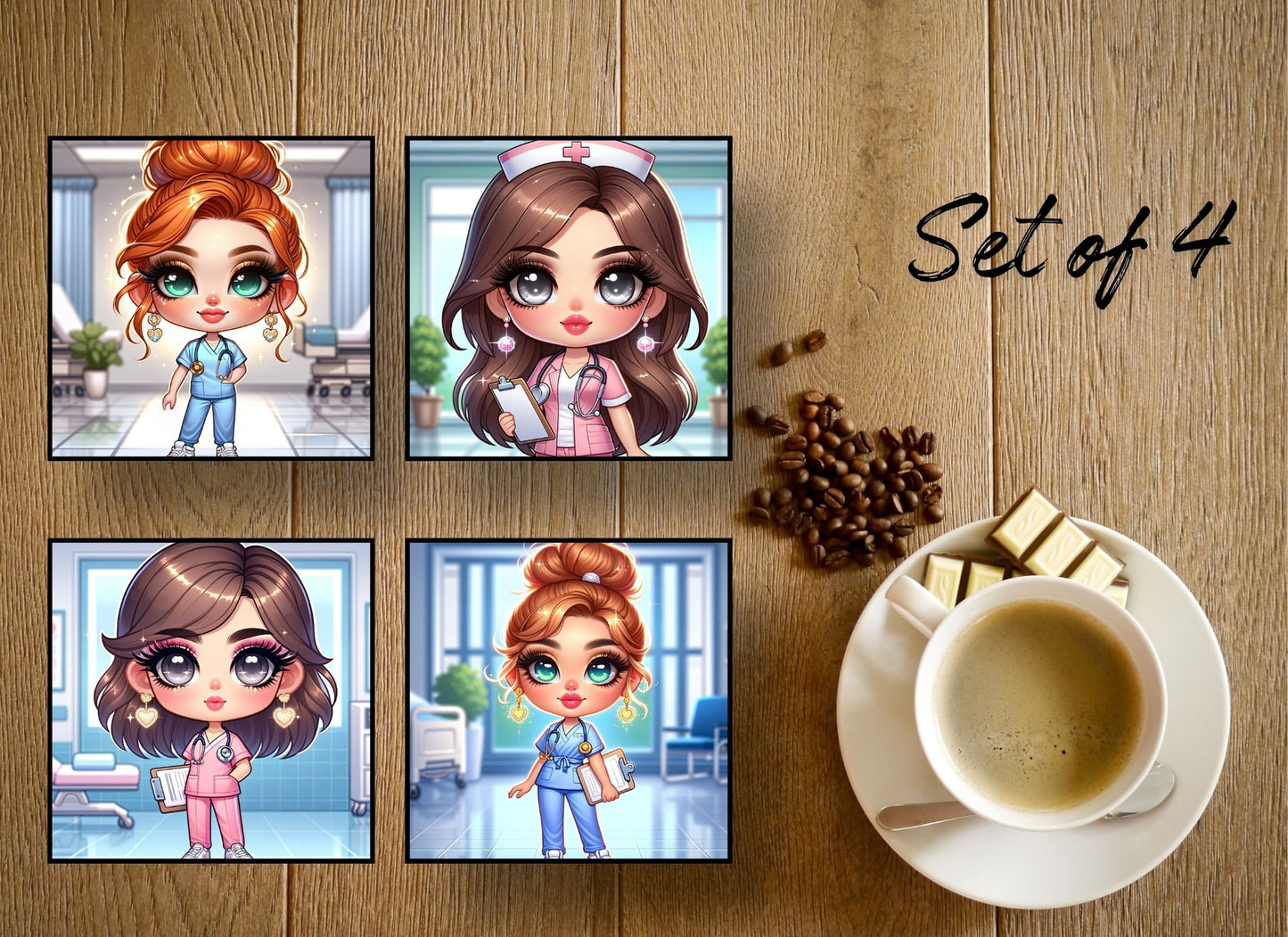 Drink Coasters- Doctor/Nurse