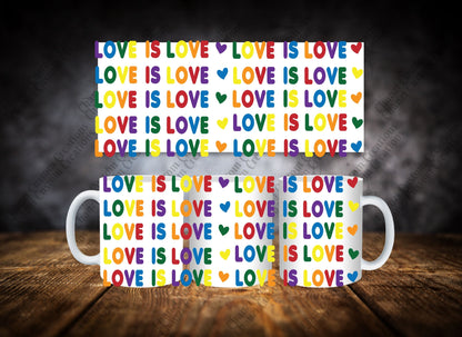 Coffee Mugs Rainbow Love