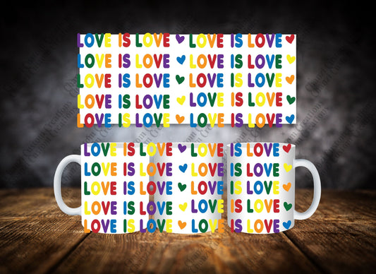 Coffee Mugs Rainbow Love