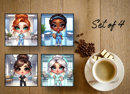 Drink Coasters- Doctor/Nurse