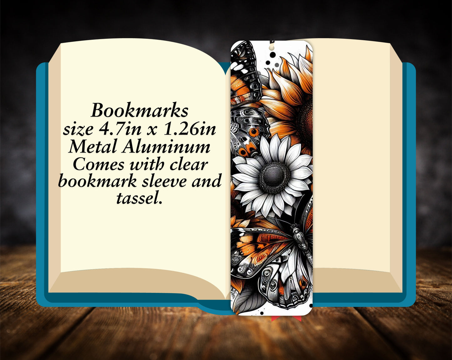 Bookmarks-Abstract Sunflowers