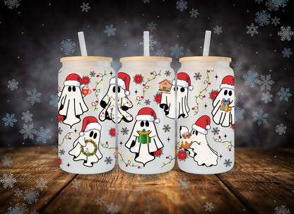 Glass Can Santa Ghost