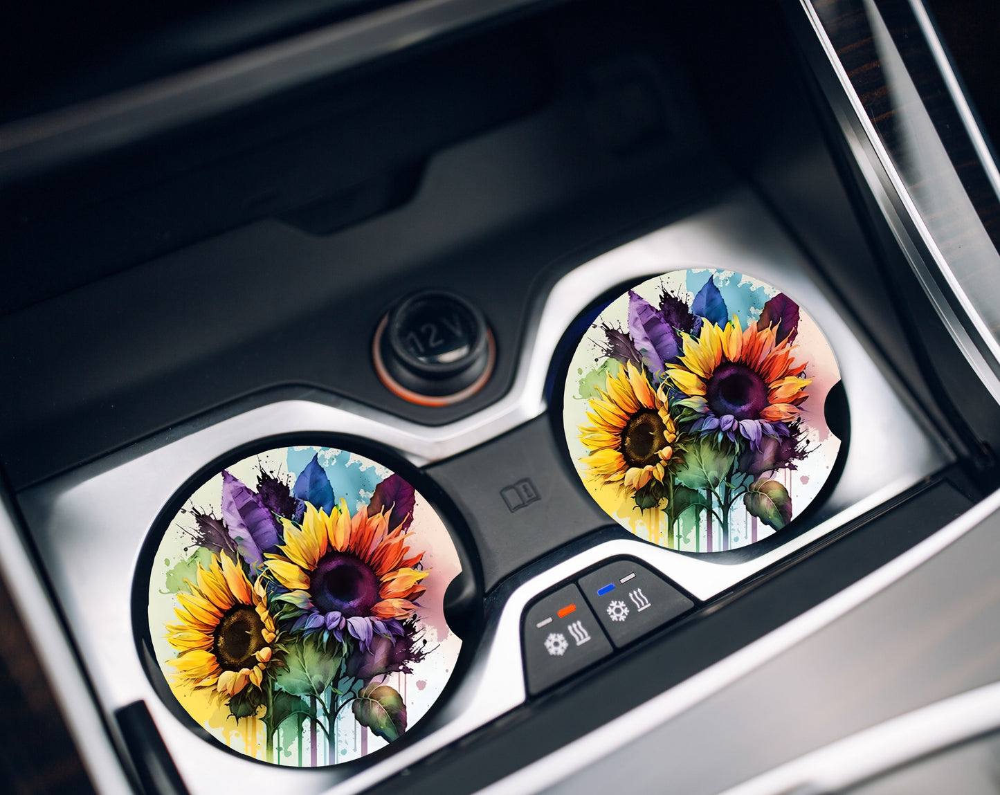 Car Coasters- Sunflowers