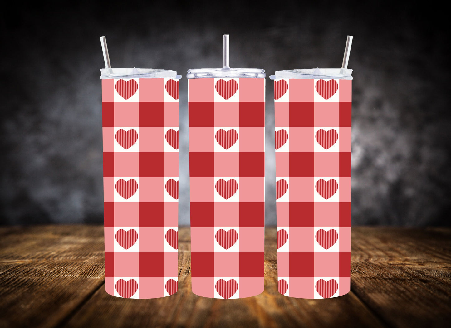 20oz Tumbler- Playful Hearts Collection
