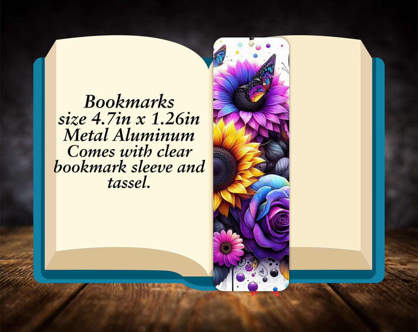 Bookmarks-Abstract Sunflowers