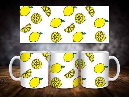 Coffee Mugs-Strawberries, Lemons, and Pumpkins
