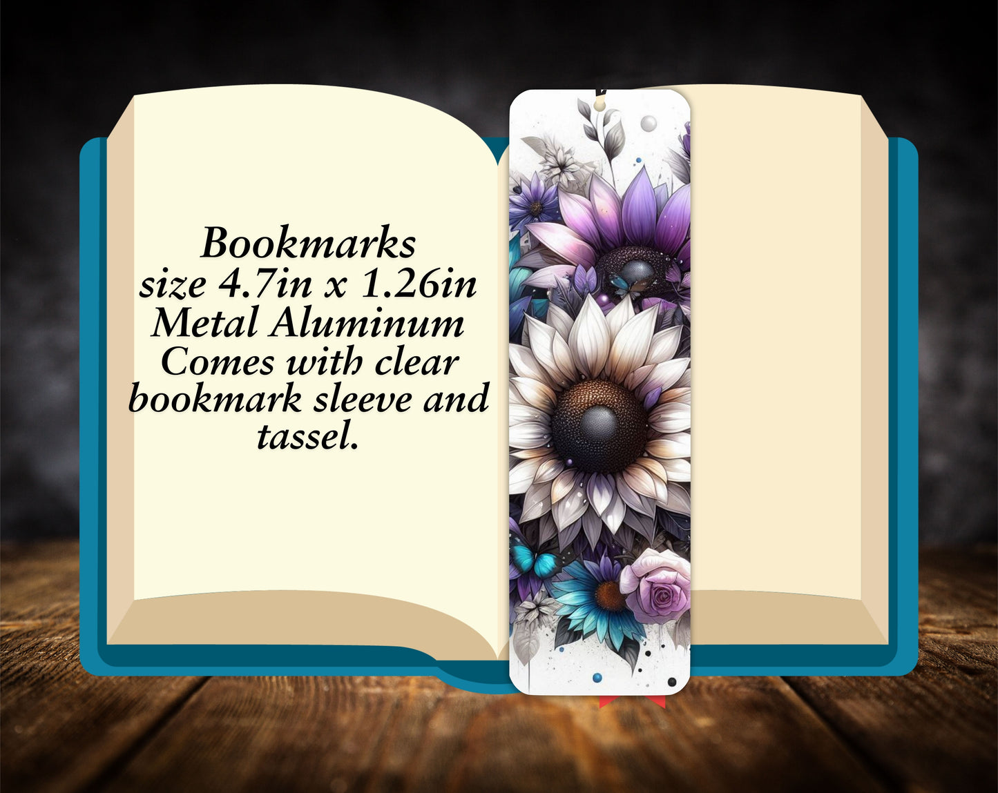 Bookmarks-Abstract Sunflowers