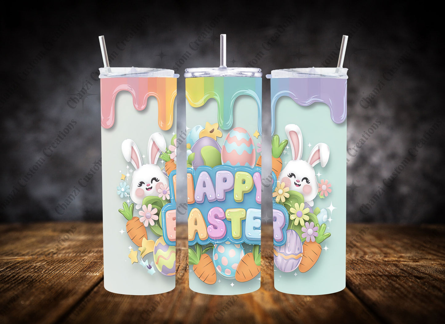 20oz Tumbler Happy Easter
