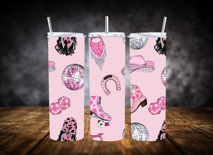 20oz Tumbler Pink Cowgirl Collection
