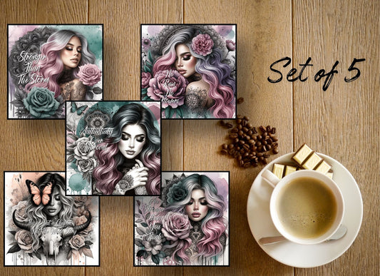Drink Coasters- Woman Affirmations