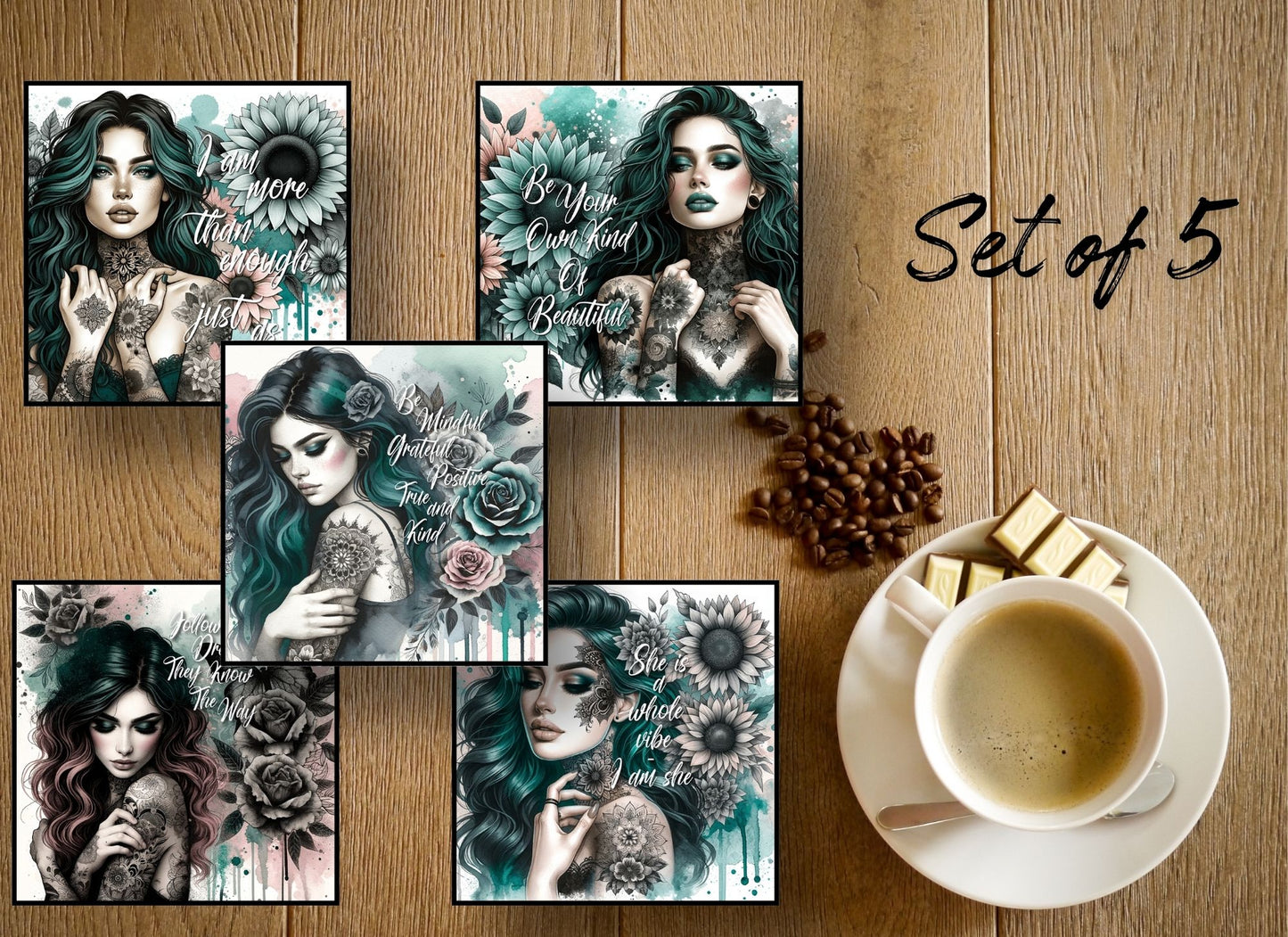Drink Coasters- Woman Affirmations