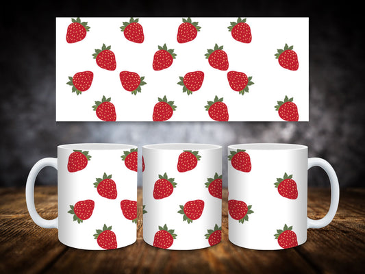 Coffee Mugs-Strawberries, Lemons, and Pumpkins