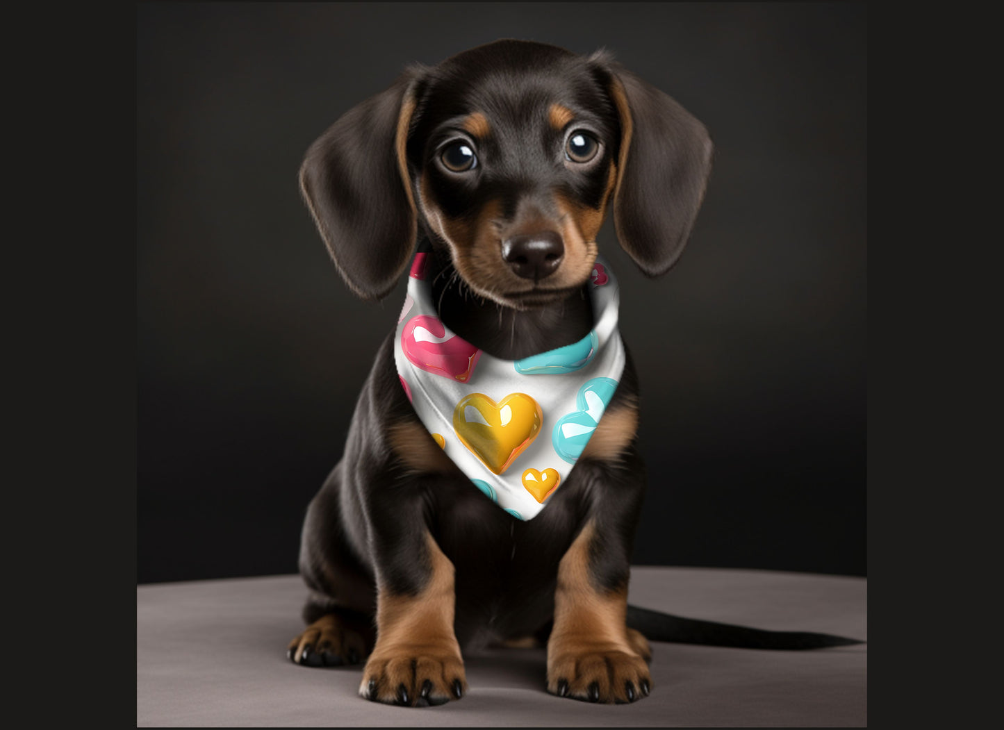 Dog Bandana-Total Eclipse Of The Heart  Multi