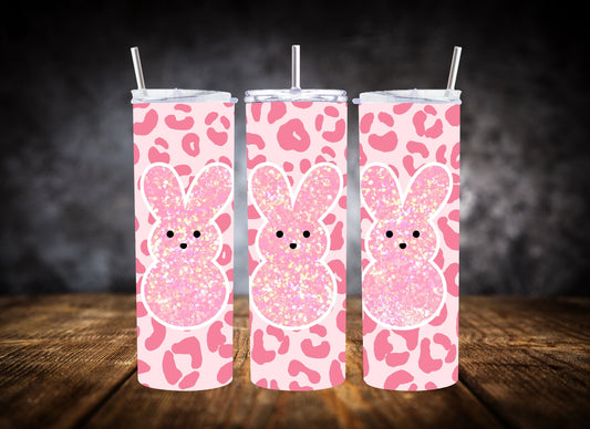 20oz Tumbler Hot Pink Peeps