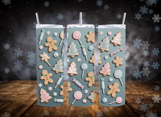 20oz Tumbler Christmas Cookies