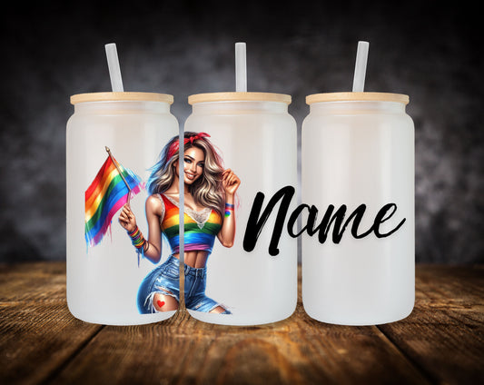 Glass Can-Pride Flag