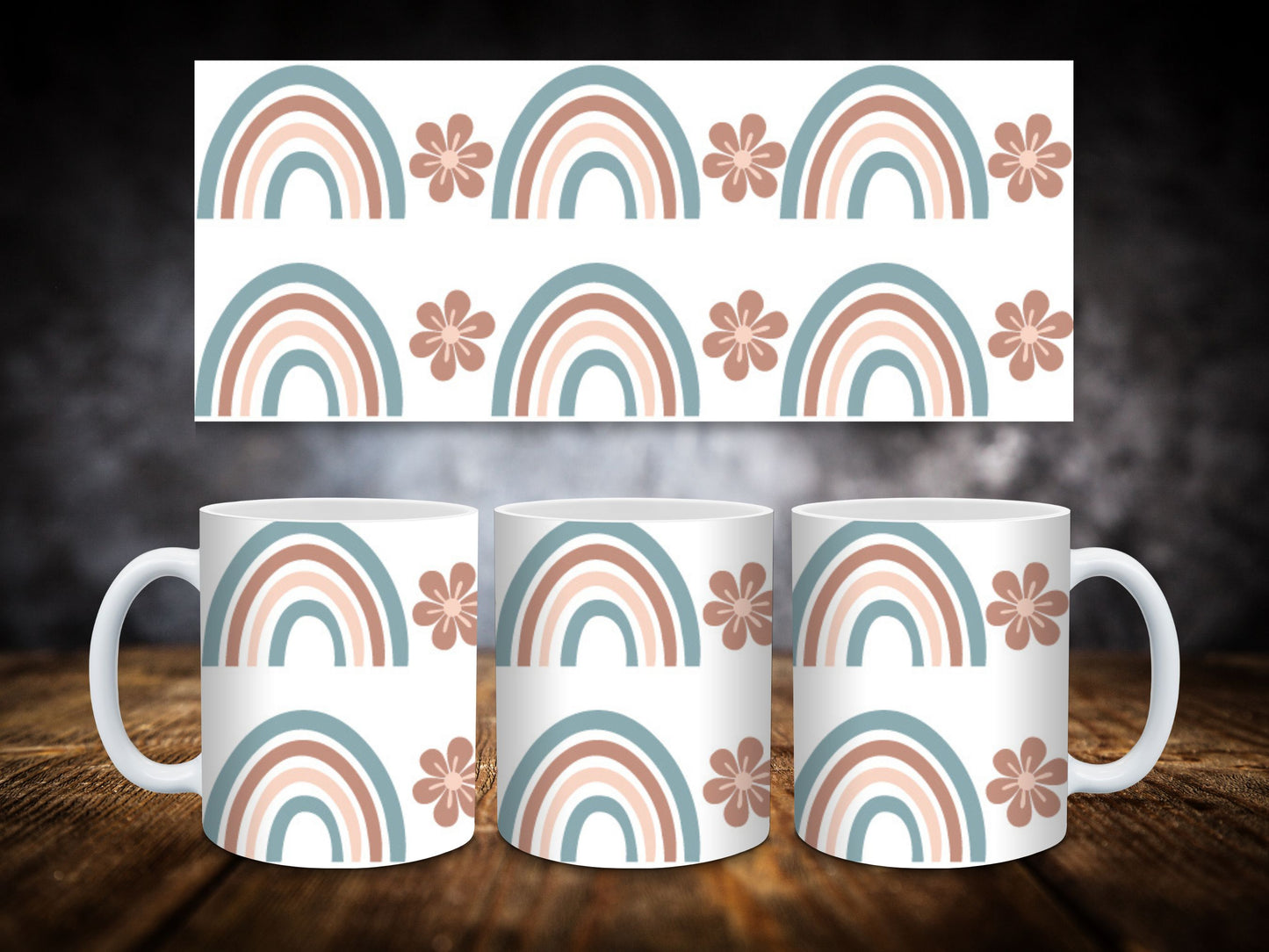 Coffee Mugs-Rainbows