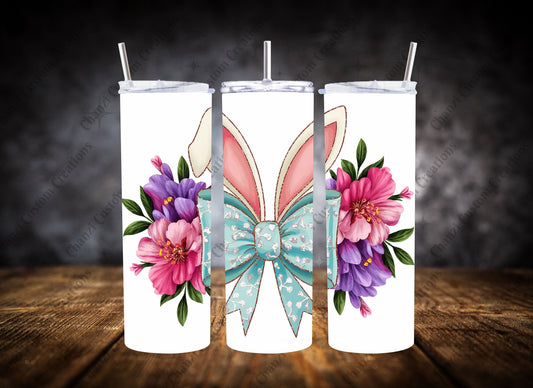 20oz Tumbler  Bow Bunny Ears