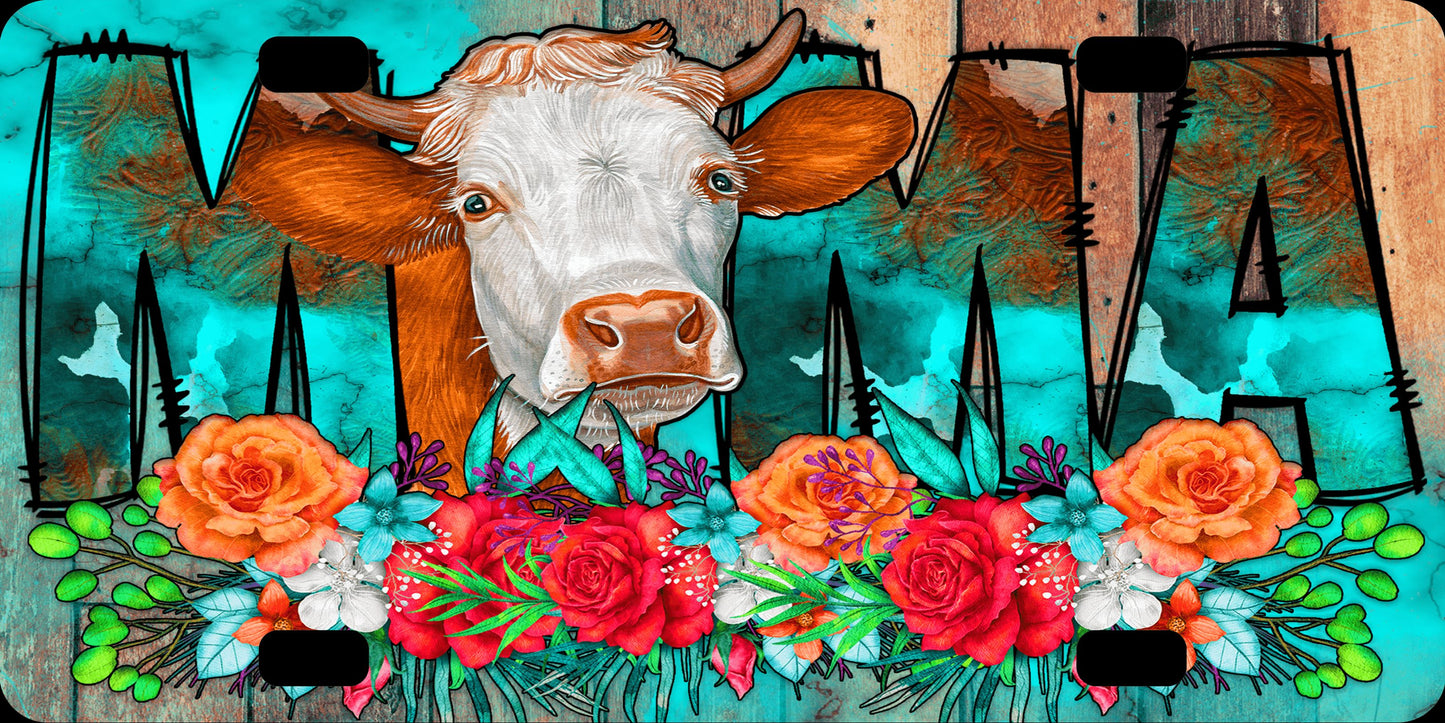 License Plate  Mama Cow
