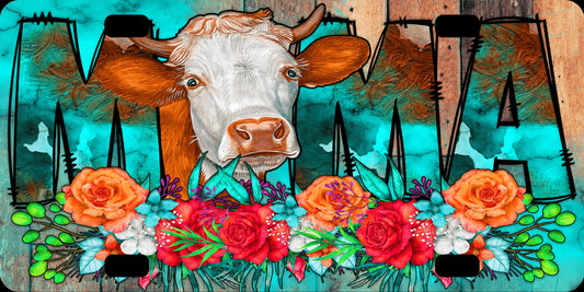 License Plate  Mama Cow