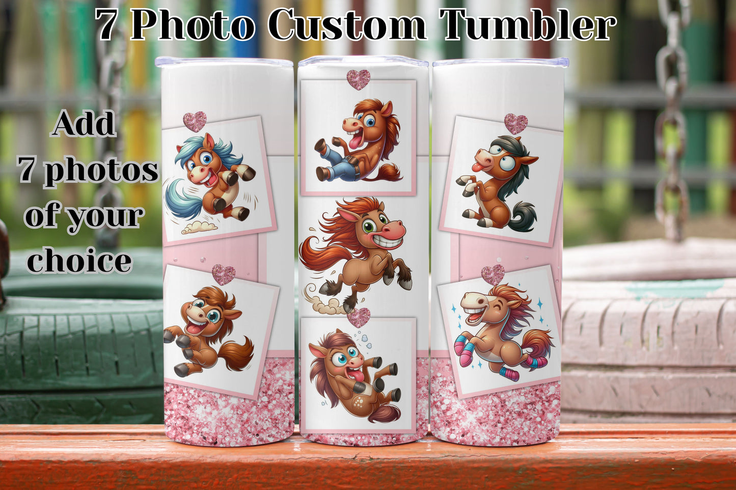 20oz Tumbler Shimmer Photo Tumblers 7