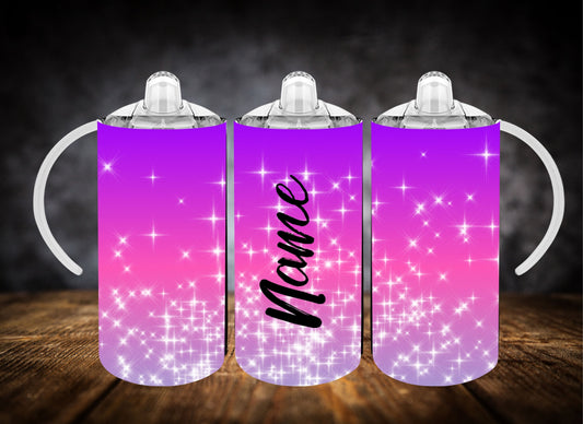 Sippy Cup- Ombre Sparkle W/Name