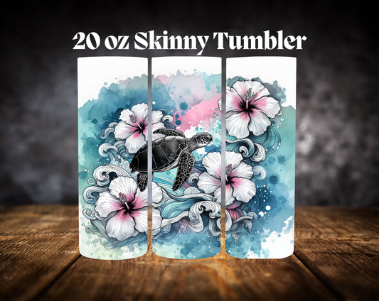 20oz Tumbler- Turtles