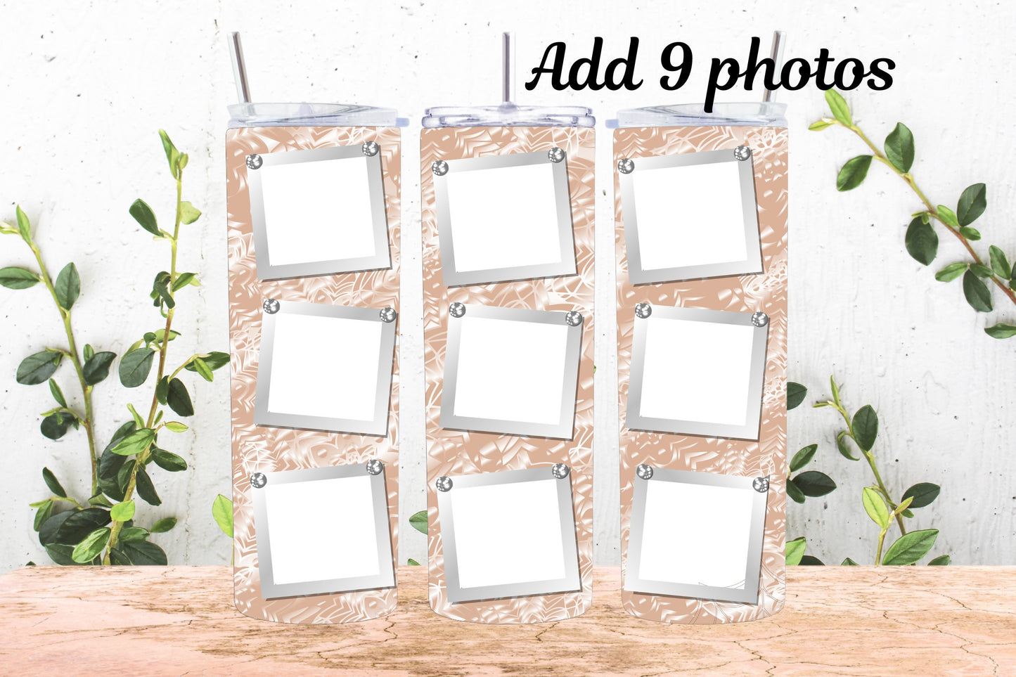 20oz Photo Tumbler Sparkle Glitter 9