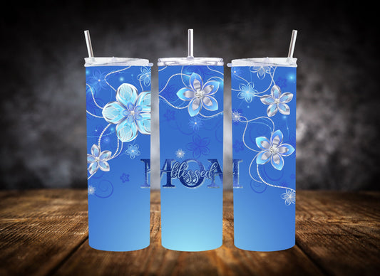 20oz Tumbler Blessed Mom