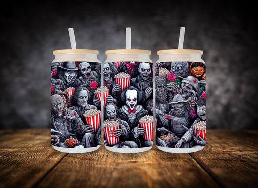 Glass Can Creepy Clown and Friends