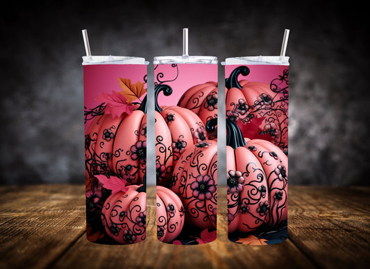 20oz Tumbler Gothic Pumpkin Patch