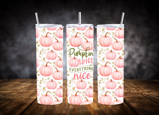 20oz Tumbler Pink Pumpkin Spice