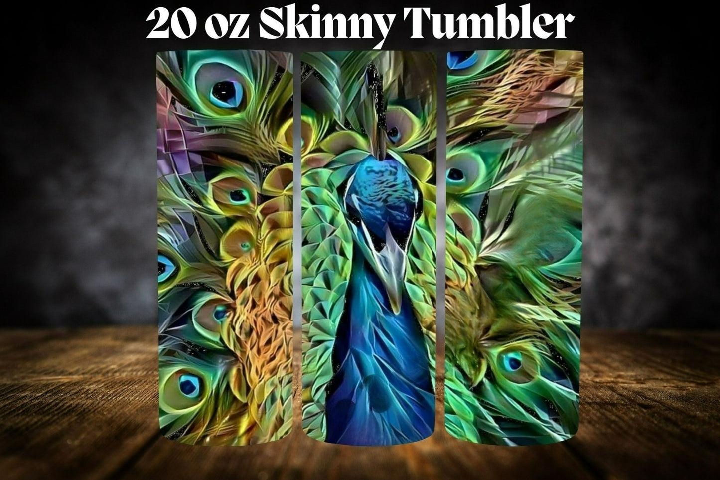 20oz Tumbler- Peacock Collection