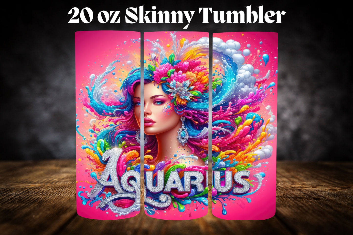 20oz Tumbler- Zodiac-Pink